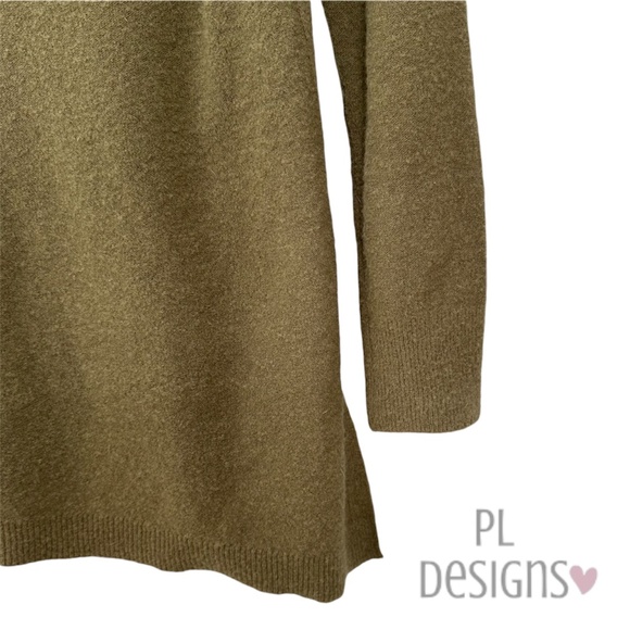 Banana Republic Women's Olive Crewneck Sweater Extra Fine Merino Wool Medium - Picture 5 of 9